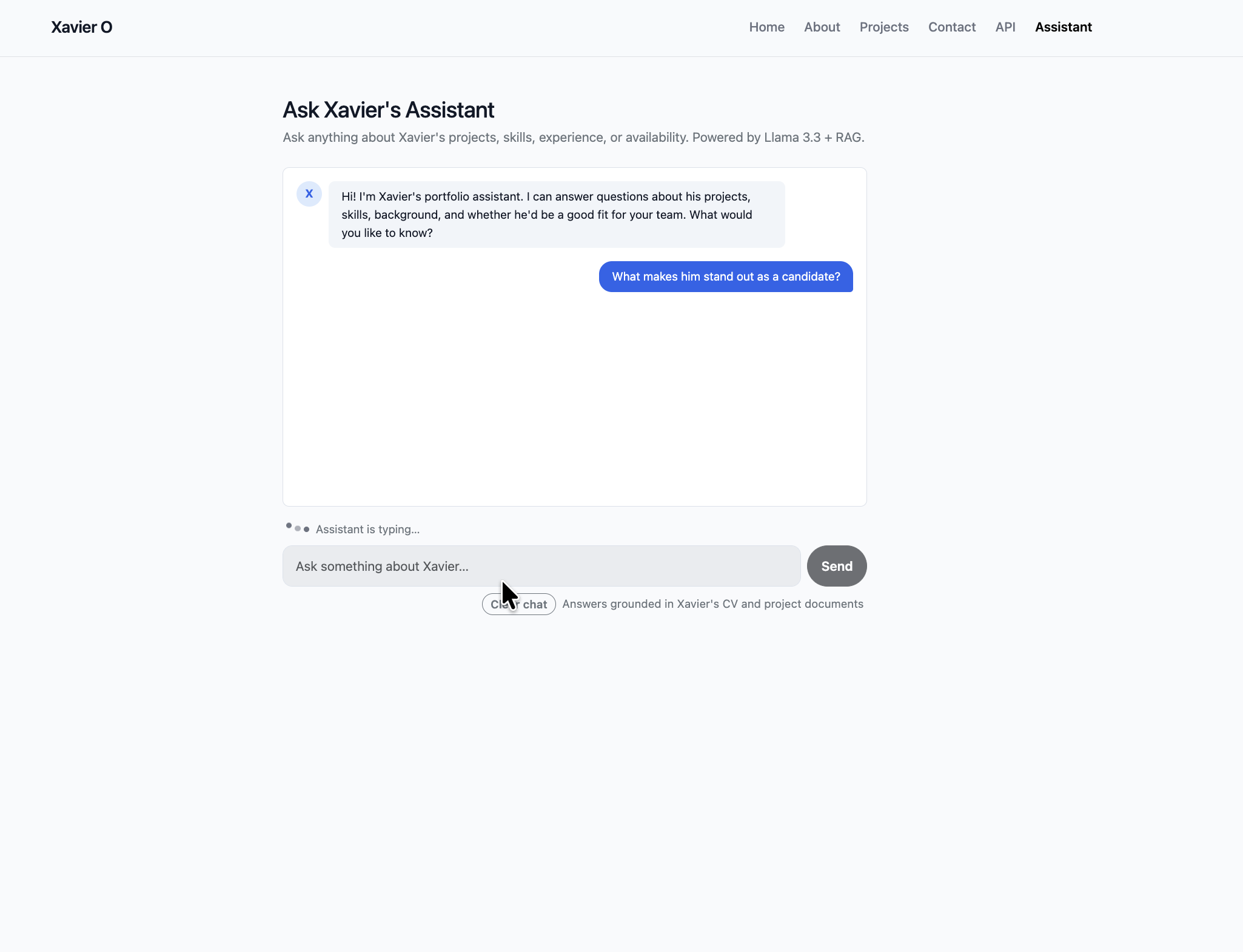 AI Portfolio Assistant screenshot 3