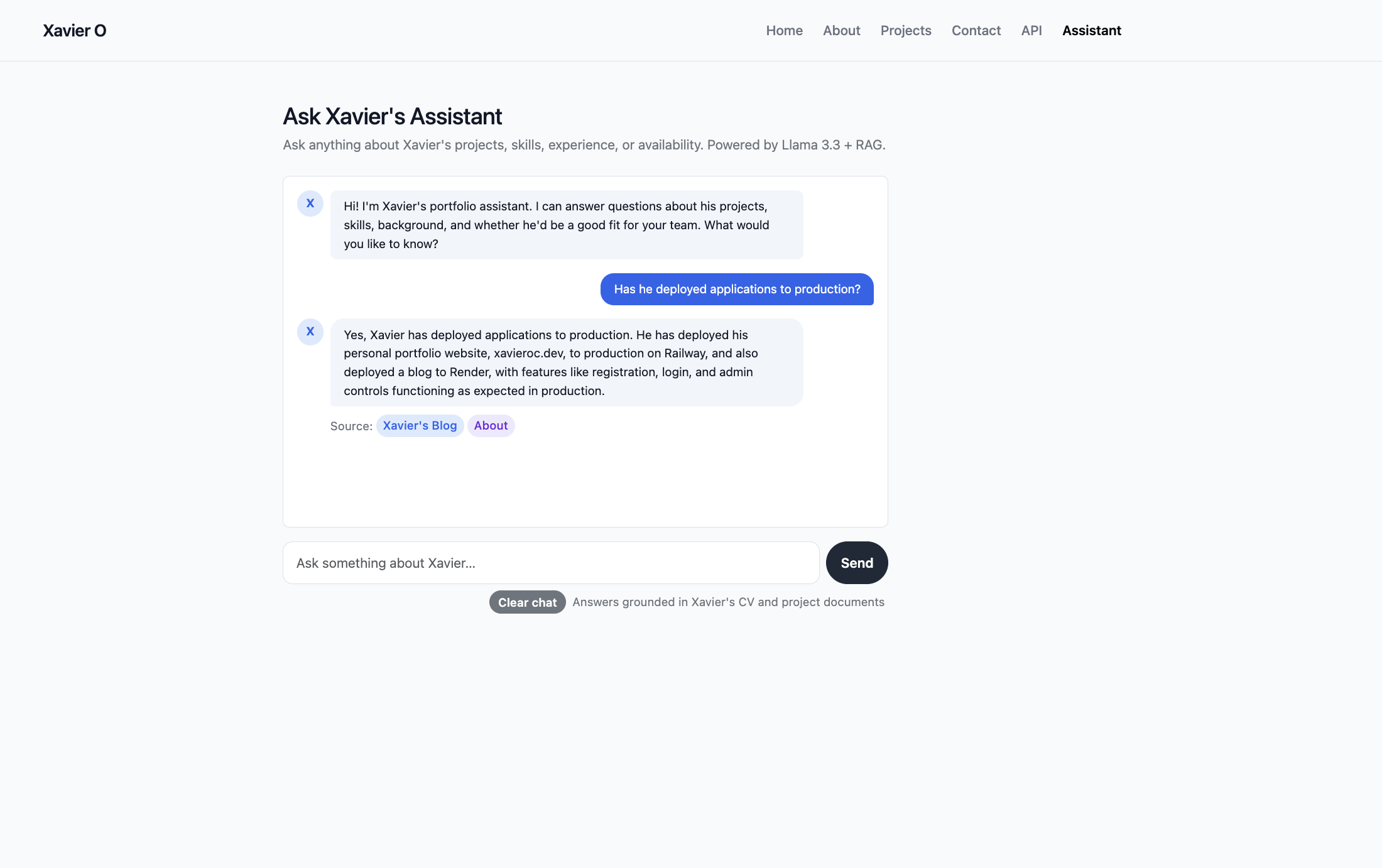 AI Portfolio Assistant screenshot 4