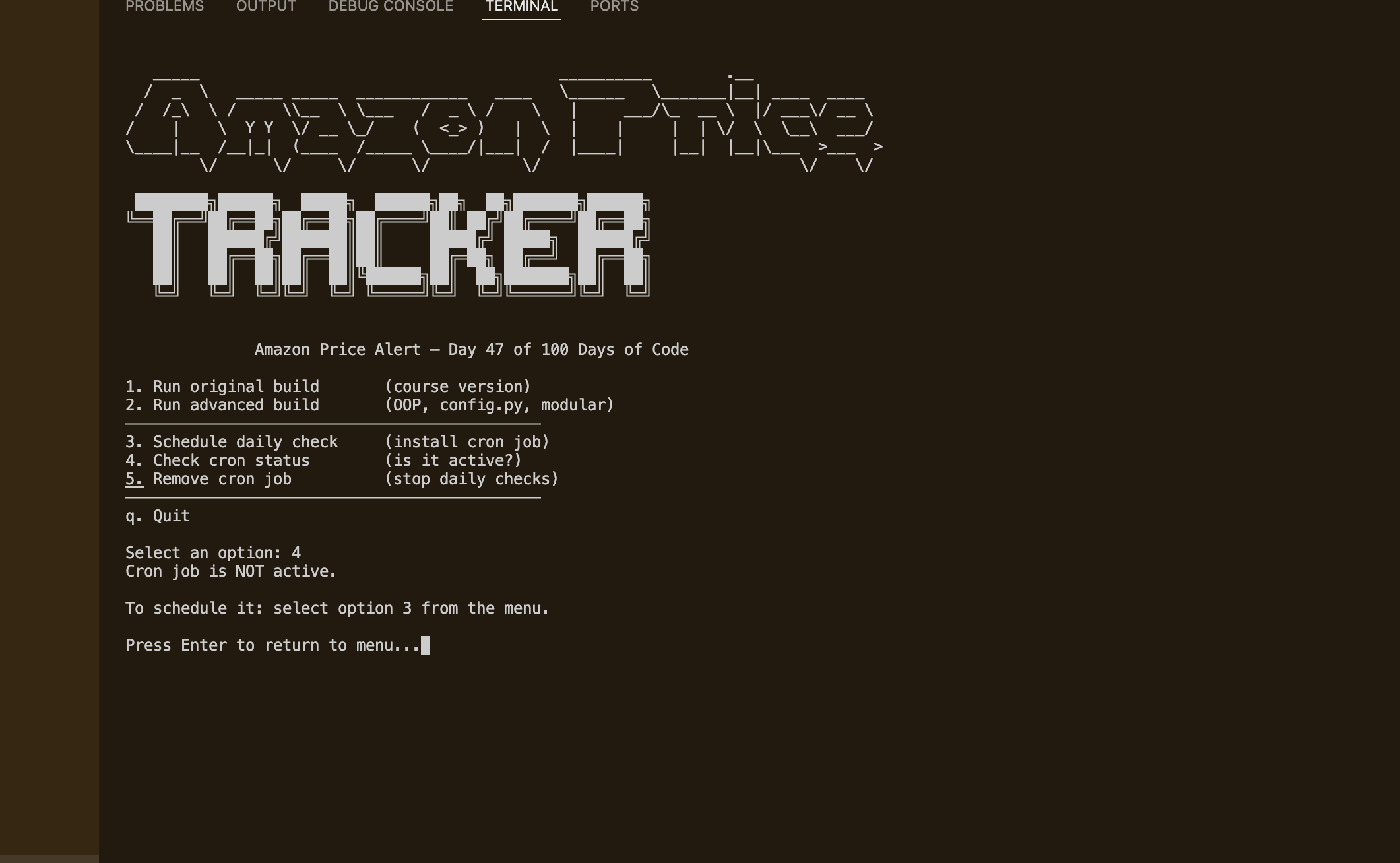 Amazon Price Tracker Automation screenshot 1