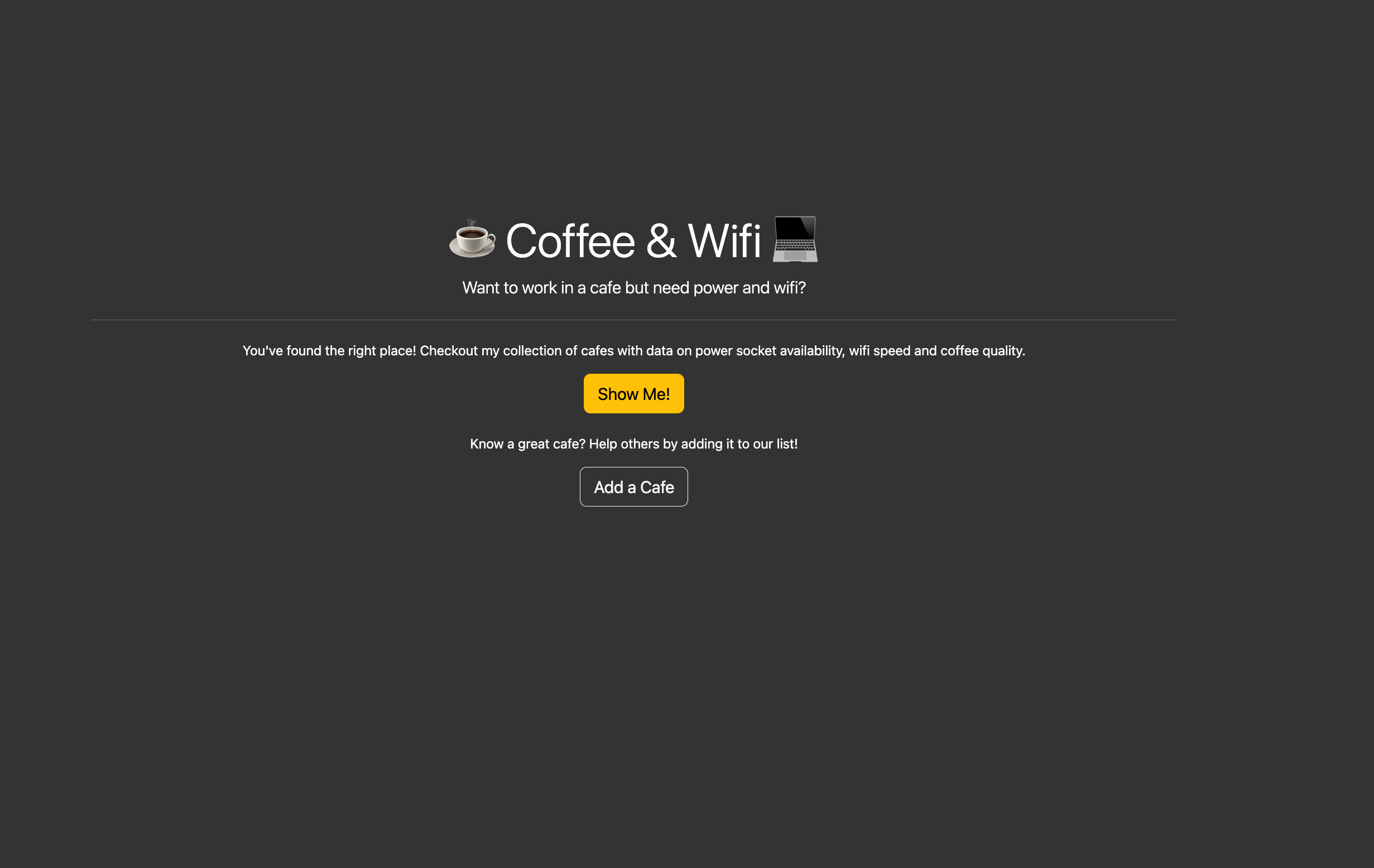 Coffee & Wifi screenshot 1