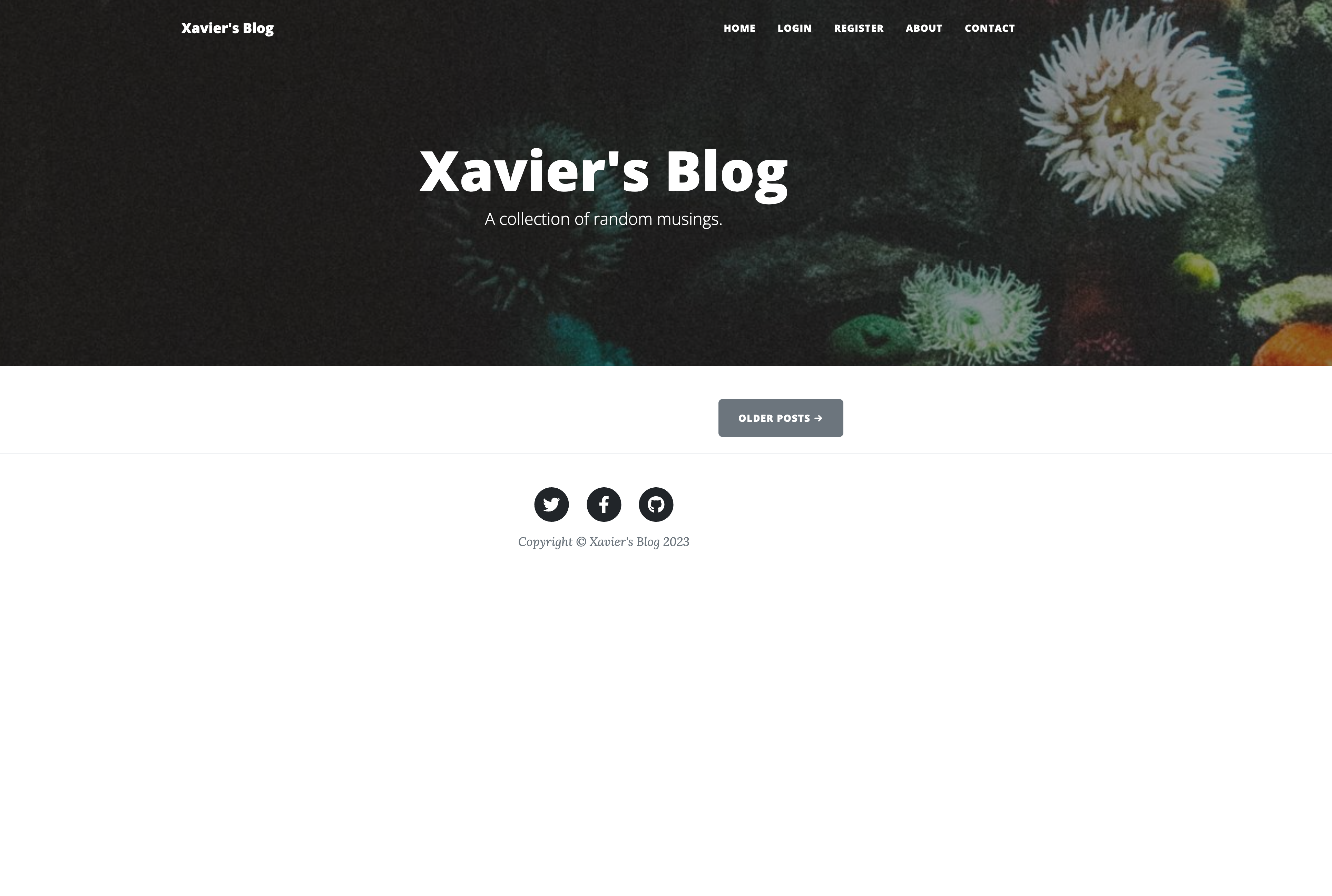 Xavier's Blog screenshot 1