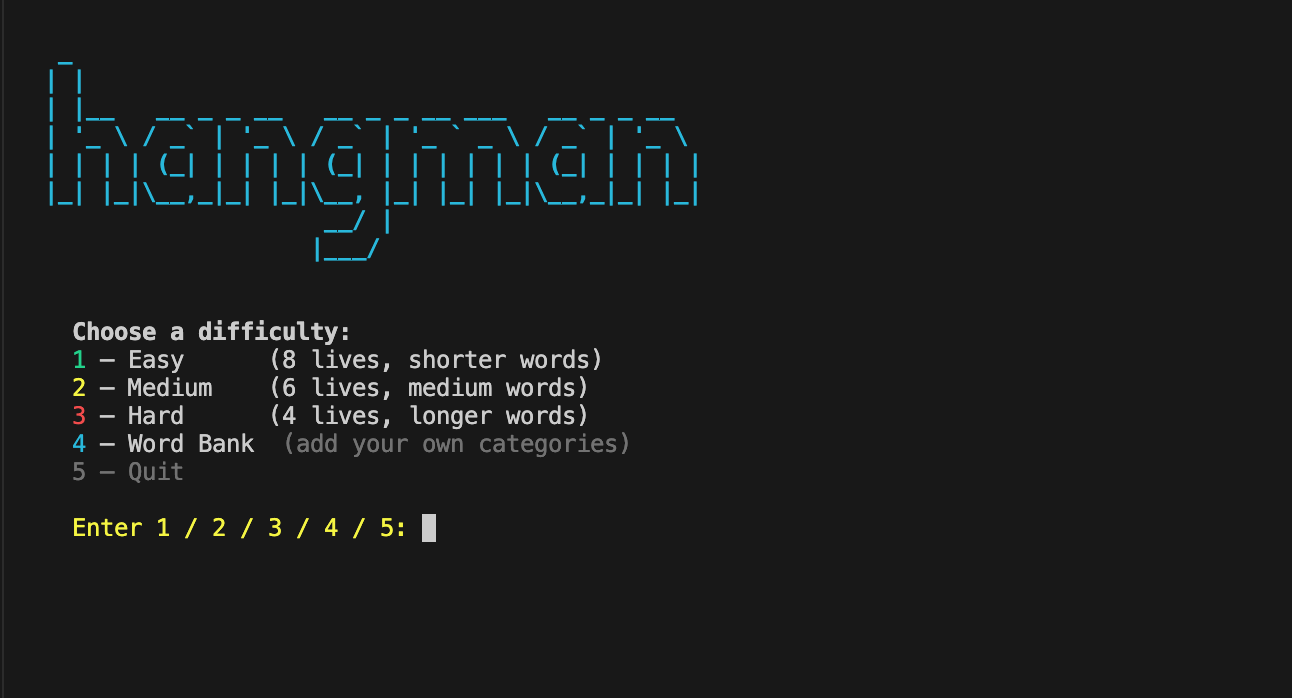 Hangman screenshot 2