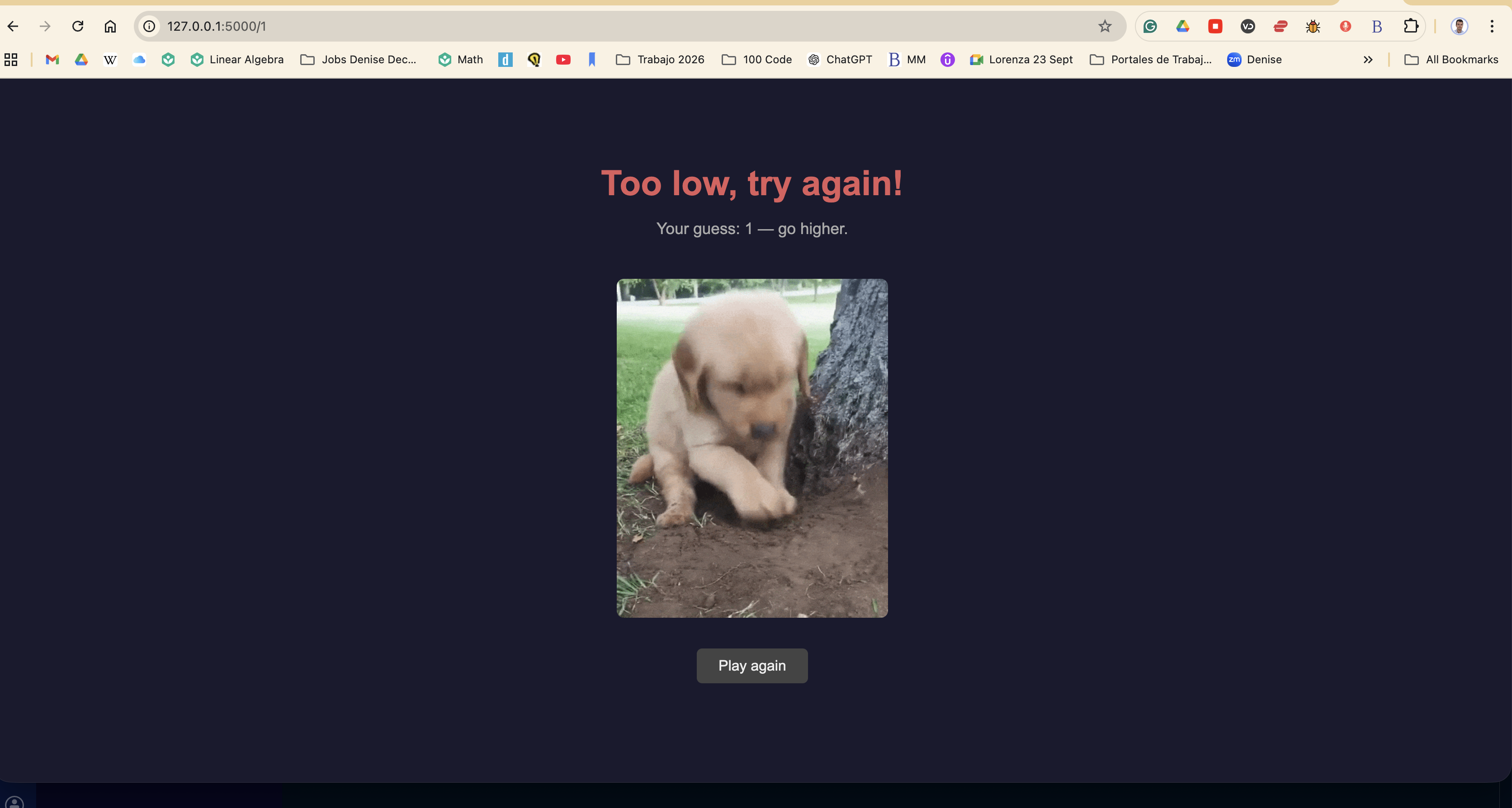 Higher / Lower Web Game screenshot 4
