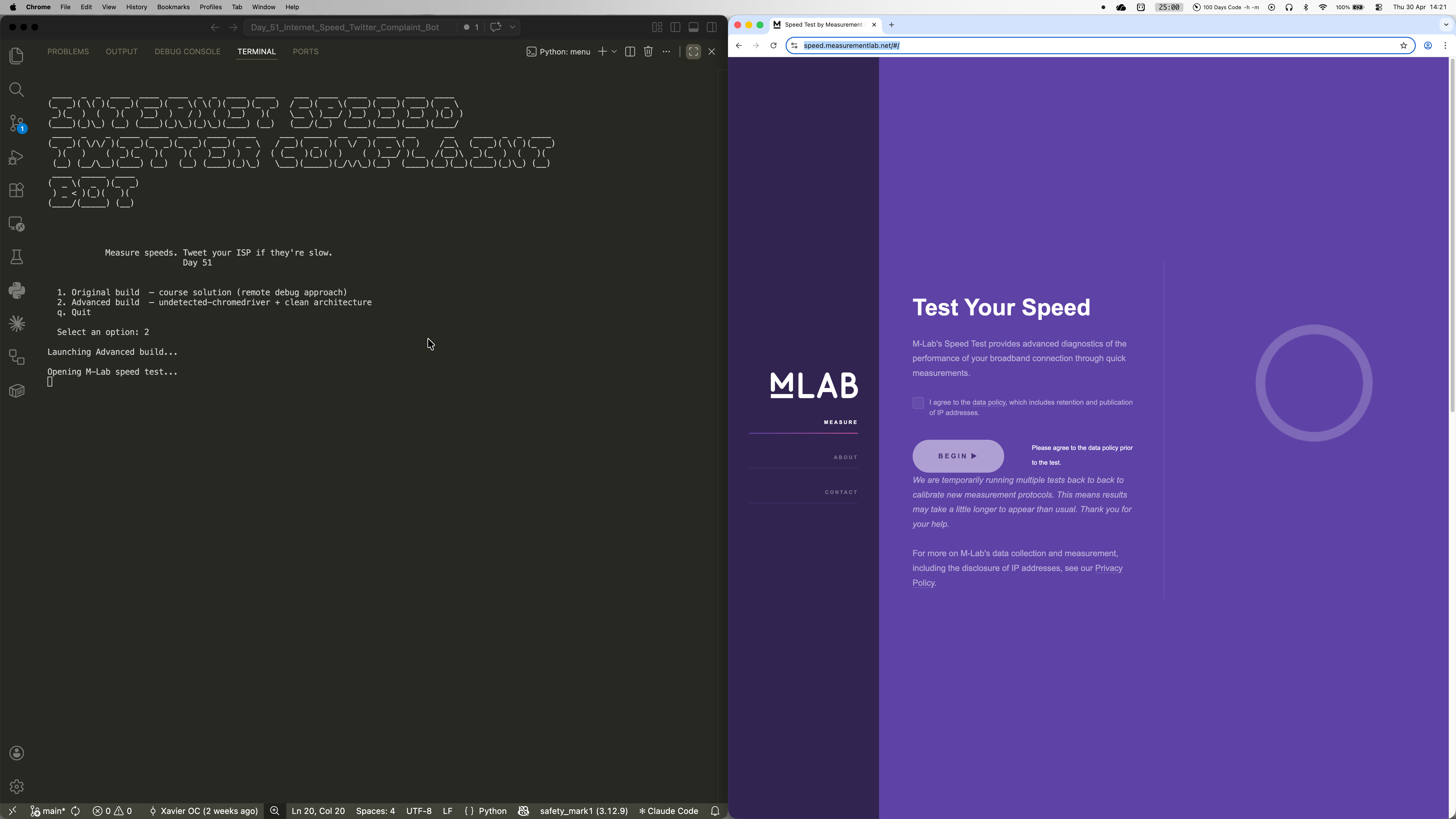Internet Speed Twitter Complaint Bot screenshot 2