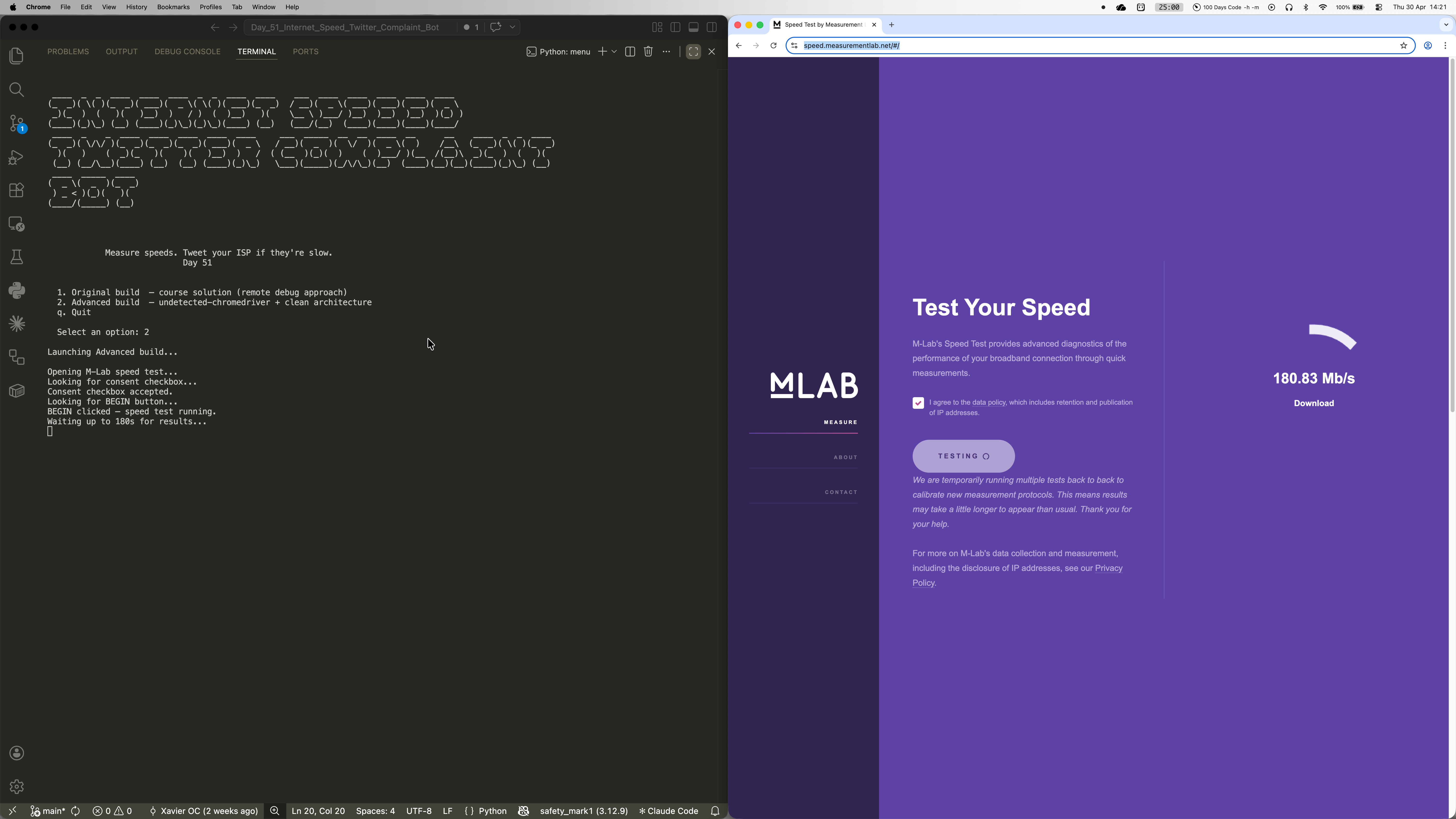 Internet Speed Twitter Complaint Bot screenshot 4