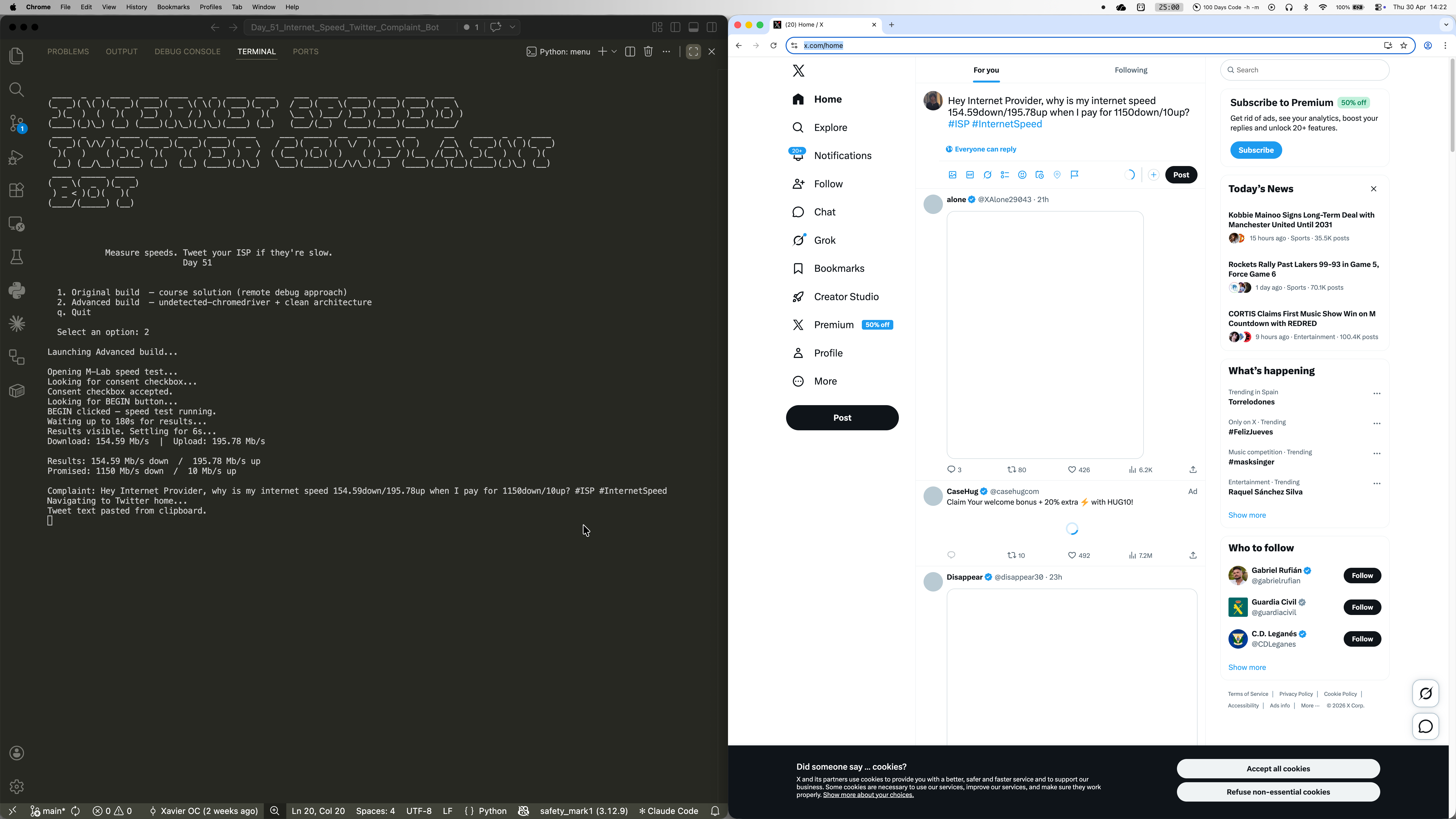 Internet Speed Twitter Complaint Bot screenshot 7
