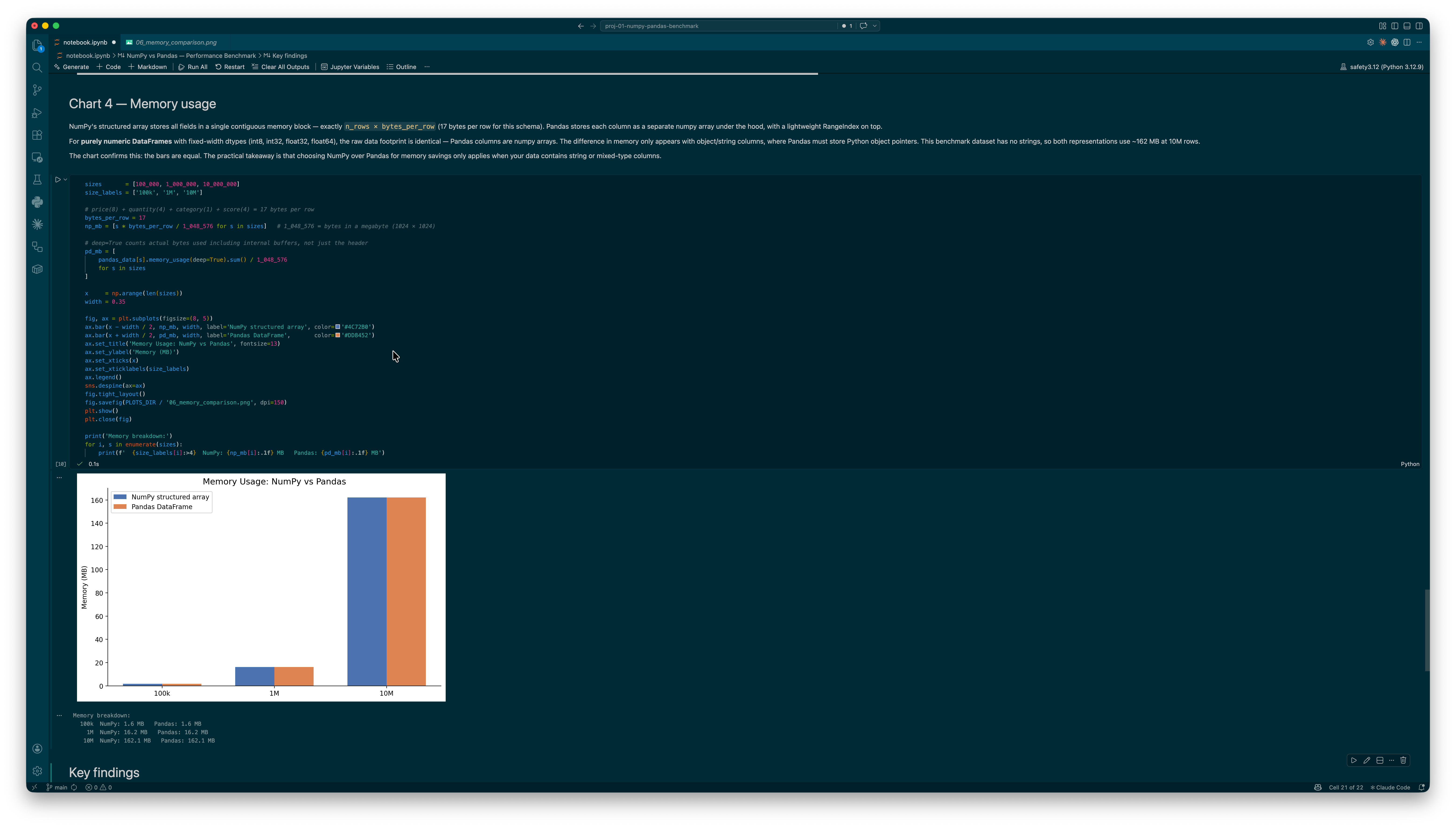 NumPy vs Pandas Performance Benchmark screenshot 8