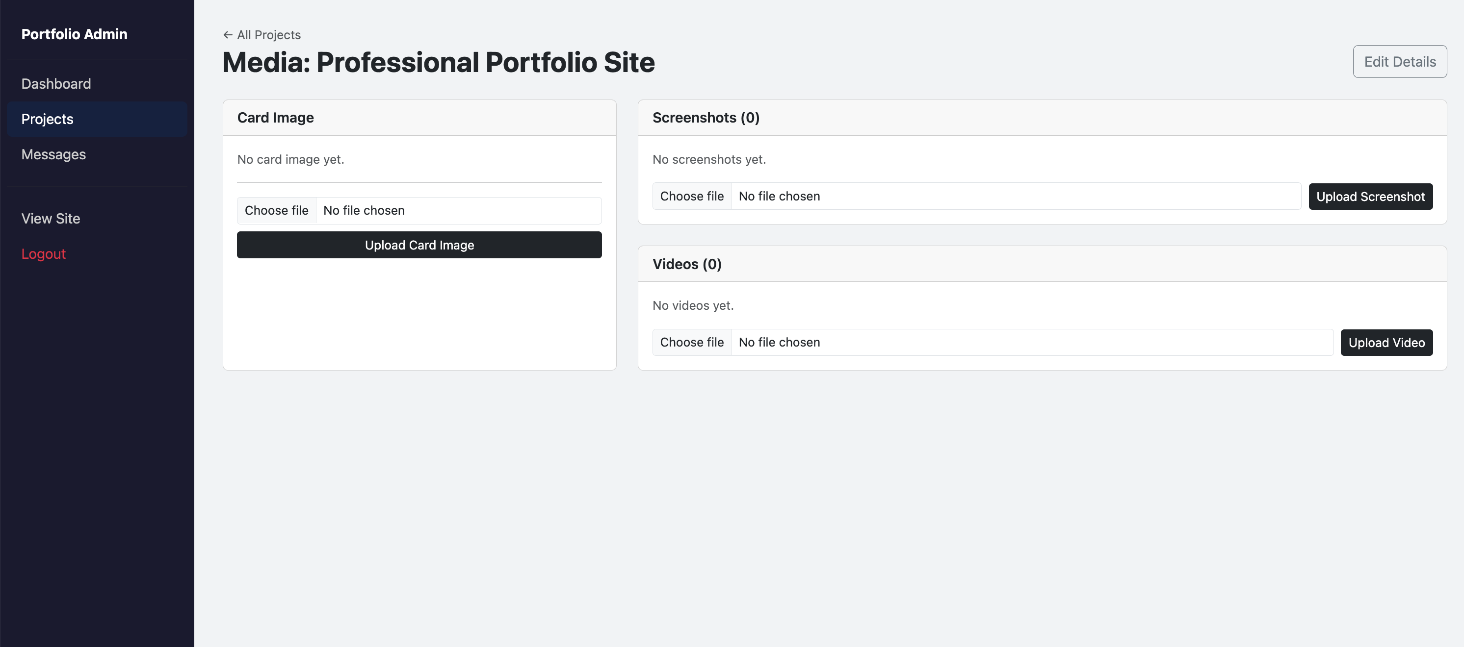 Professional Portfolio Site screenshot 2
