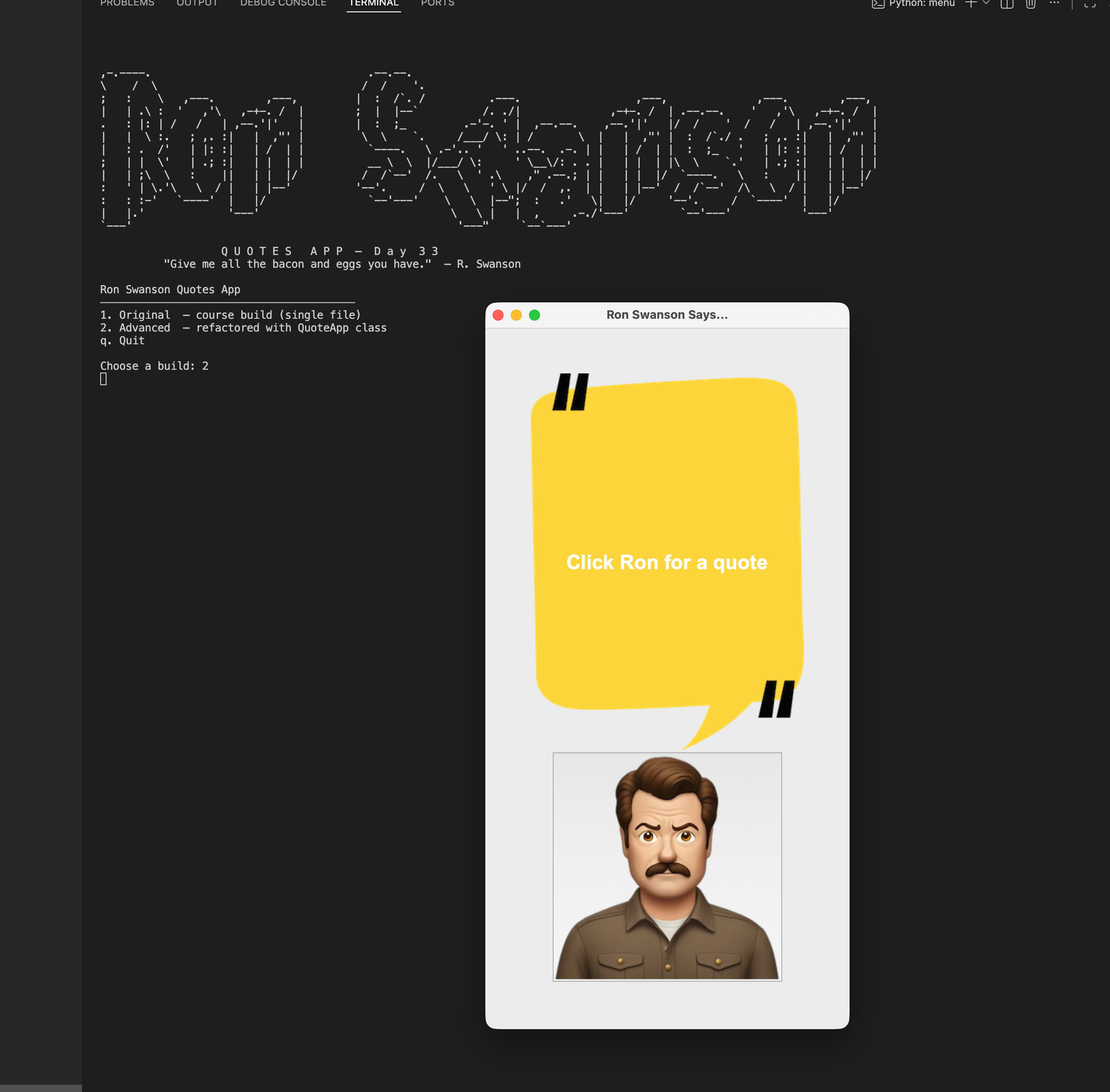 Ron Swanson Quotes App screenshot 2