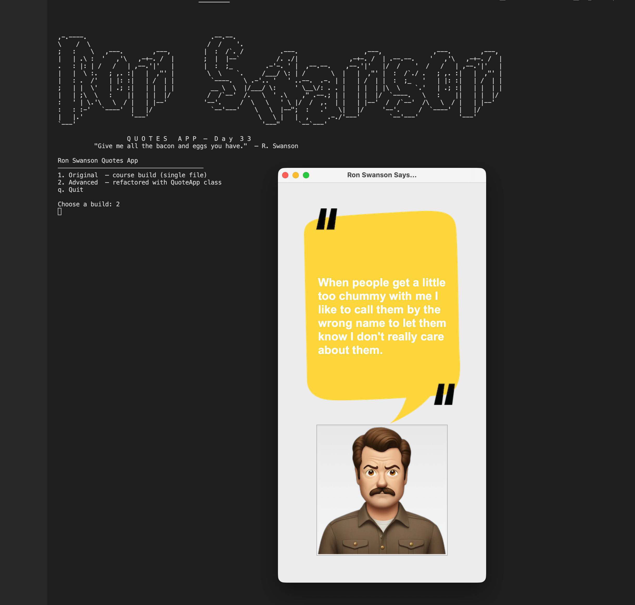 Ron Swanson Quotes App screenshot 3