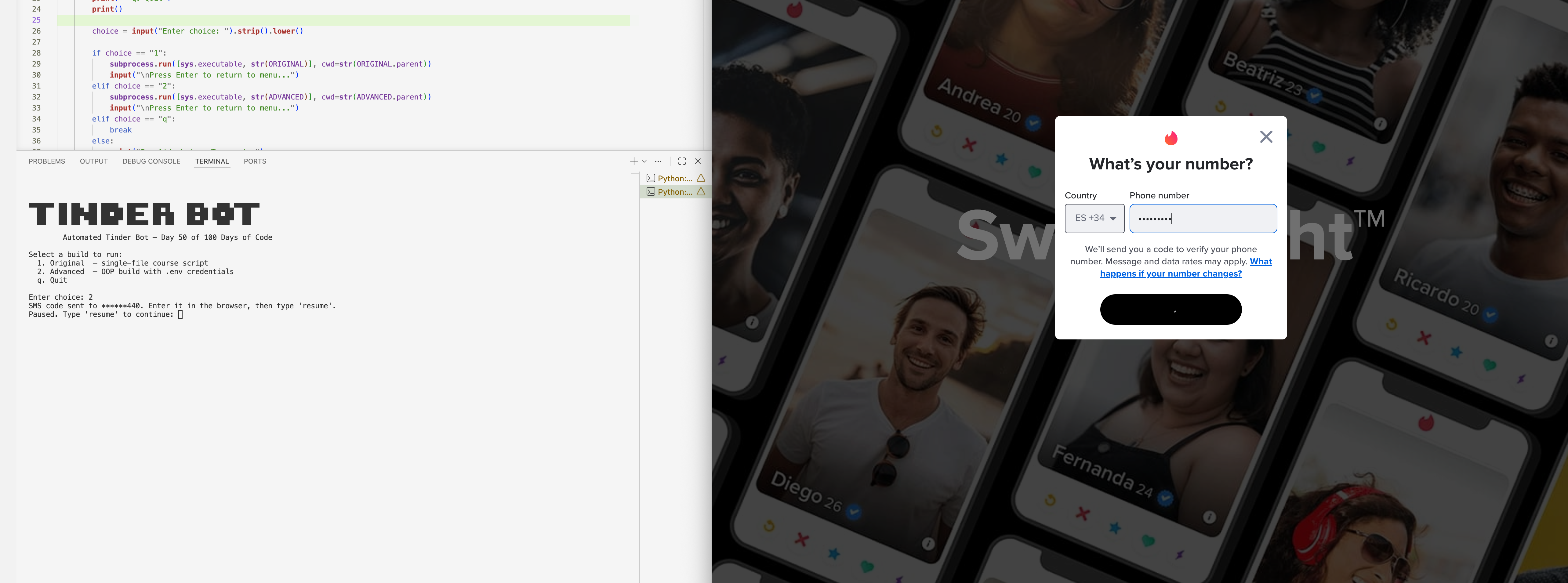 Tinder Bot Automation screenshot 2