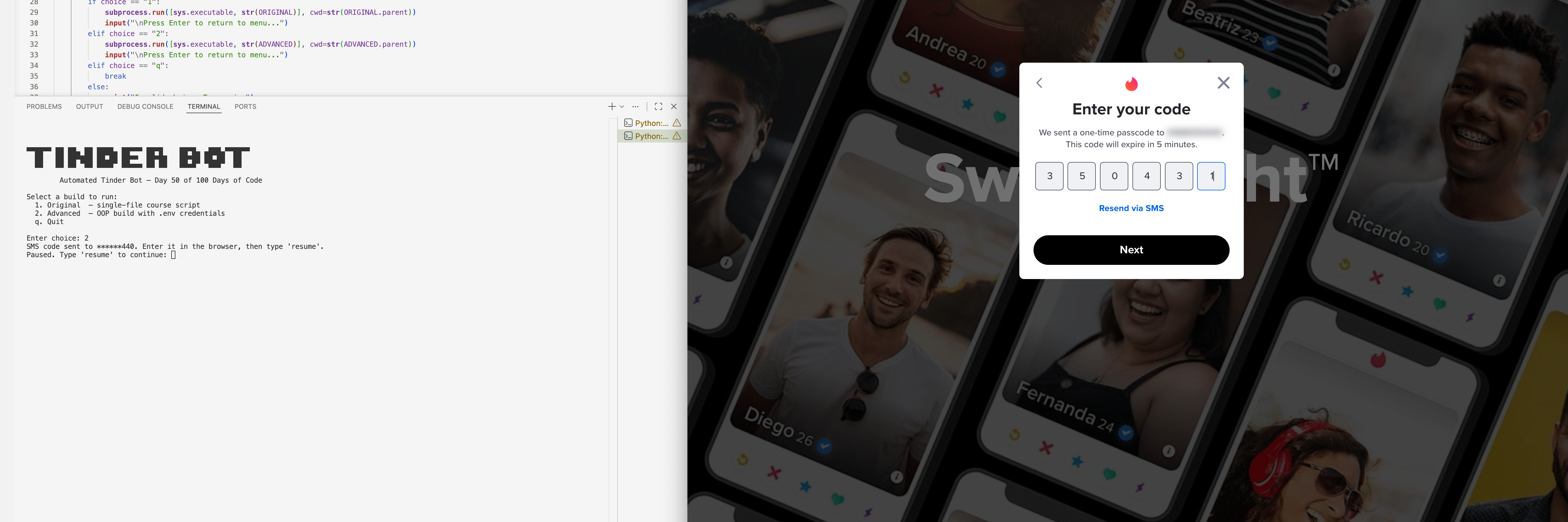 Tinder Bot Automation screenshot 3