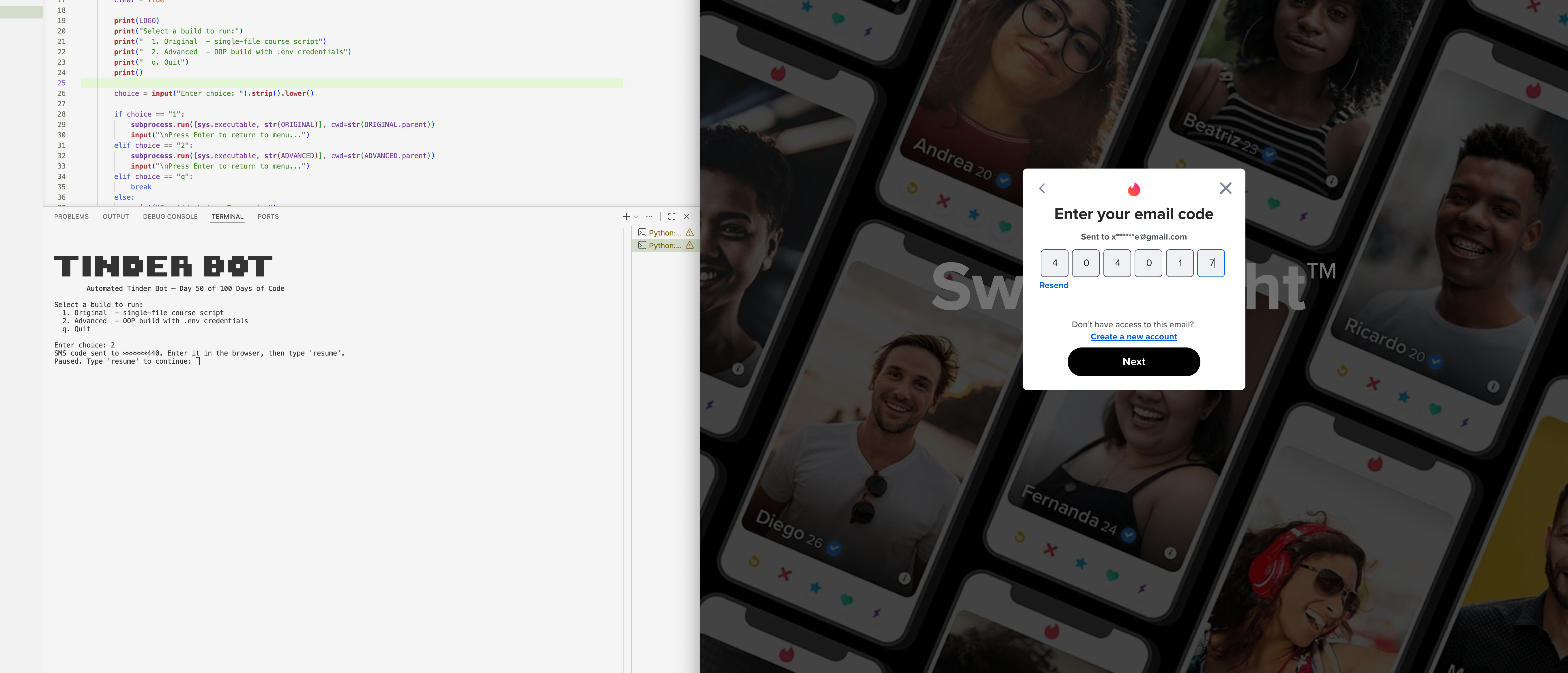 Tinder Bot Automation screenshot 4