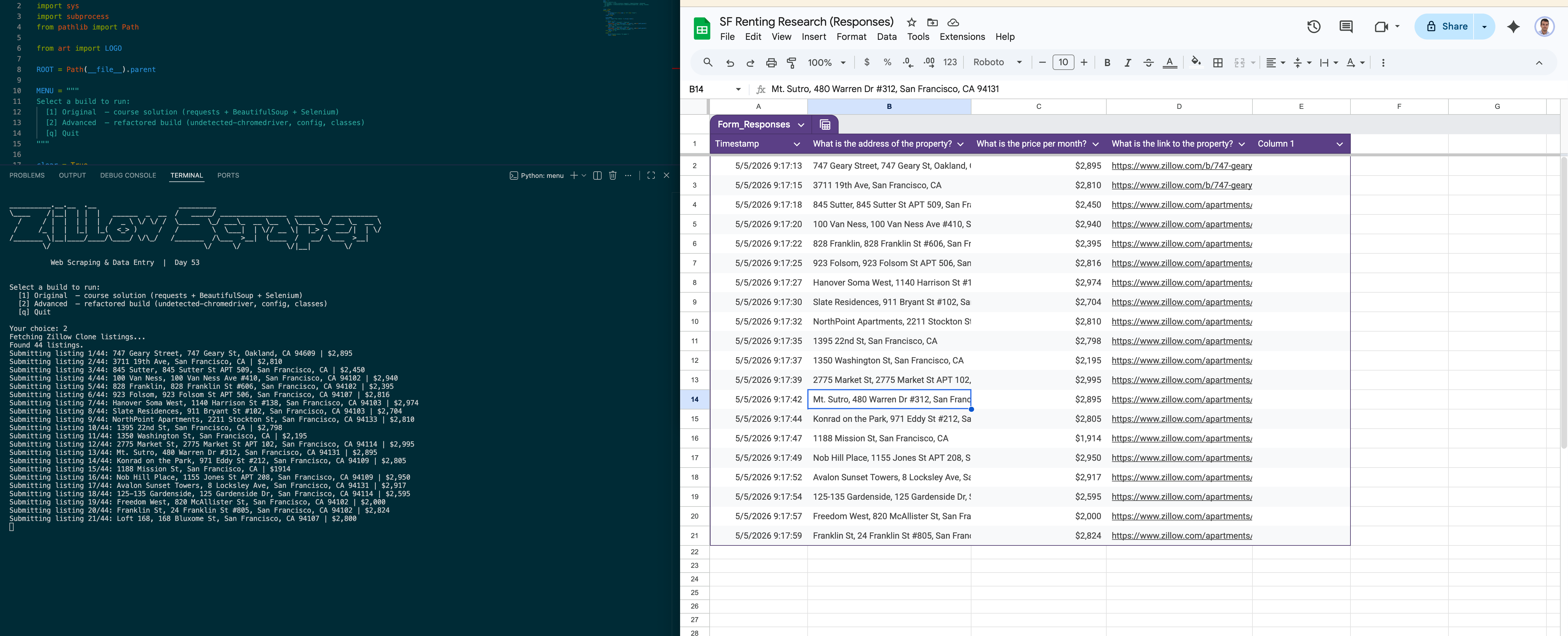 Zillow Web Scraper & Form Bot screenshot 7